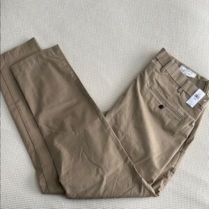 GAP Tan Chinos Classic Cotton-Blend Pants Slim Fit 36Wx32L